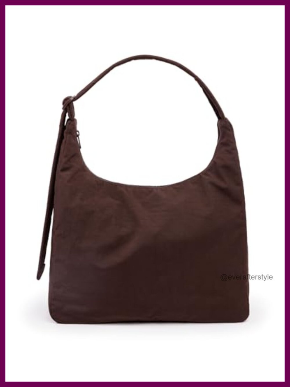Nylon Shoulder Bag Quilted Adjustable Strap Machine Washable Hobo